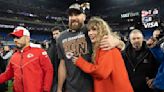 Travis Kelce, with billionaire girlfriend Taylor Swift, may have taken happiness to a new level