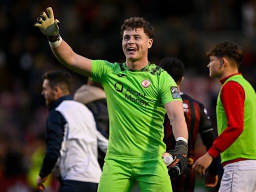 ‘That’s my job’ insists Sligo Rovers’ Ed McGinty after goalkeeping heroics in win over Bohemians