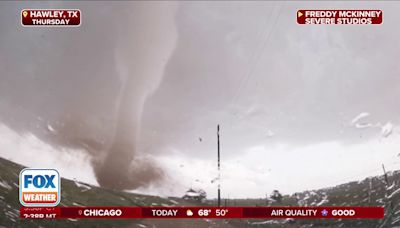 Storm chaser rescues family during live coverage of Texas tornado