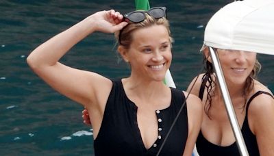 The Chic Button-Down Swimsuit Reese Witherspoon Wore in Italy Is Available in Nine (9!!!) Colors