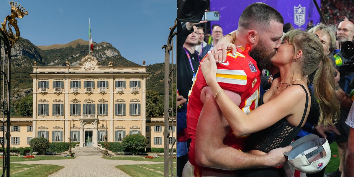 Taylor Swift and Travis Kelce were photographed dining at a private villa in Lake Como. Take a look inside.