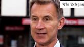 Jeremy Hunt challenges Rachel Reeves not to increase taxes in first Budget