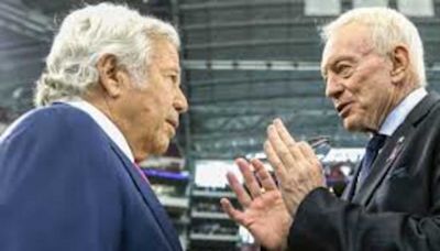 Patriots' Owner Robert Kraft Questions Cowboys' Jerry Jones in Hall of Fame