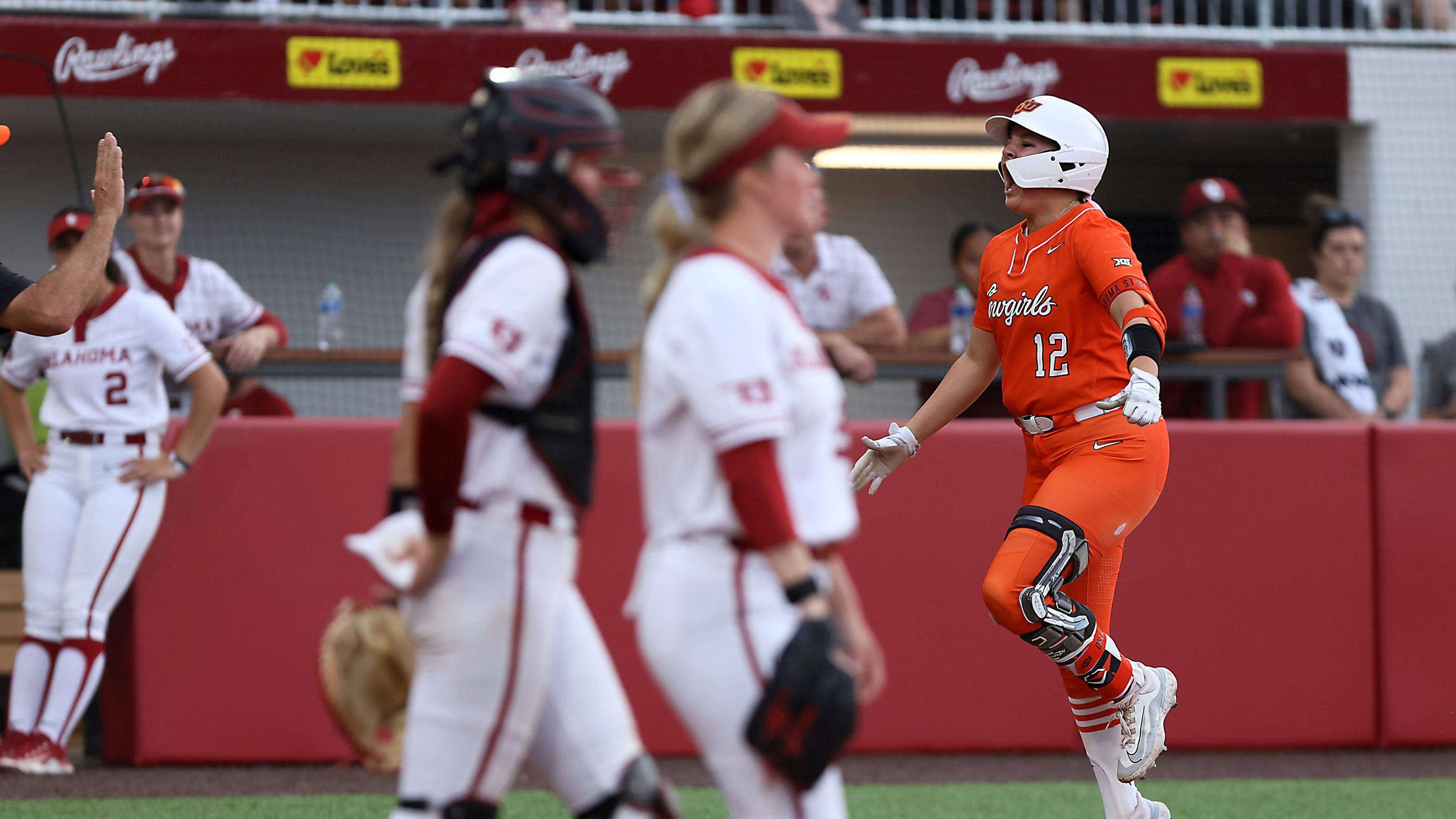 OU Sooners vs OSU Cowgirls in Game 1 of Bedlam softball series: See our top photos