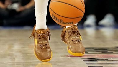 Dallas Mavericks’ Kyrie Irving wears Anta KAI 1 ‘Chief Hélà' shoe for WCF Game 1