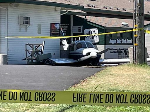 Plane makes emergency landing at Haggin Oaks golf course in Sacramento, crashes into pro shop