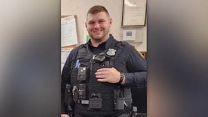Several area police agencies pay tribute to Ohio officer shot, killed