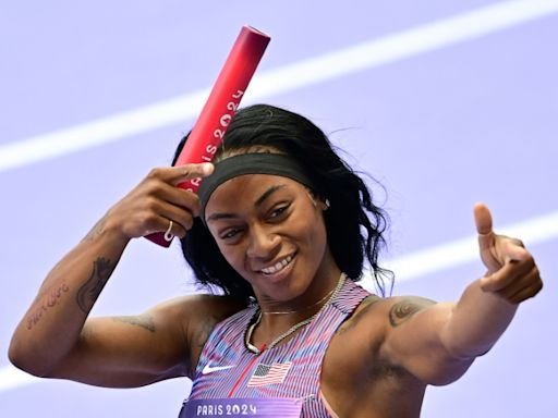 Richardson, Thomas guide US women into 4x100m relay final