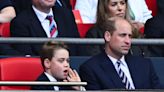 Prince William and Prince George award Manchester United FA Cup trophy