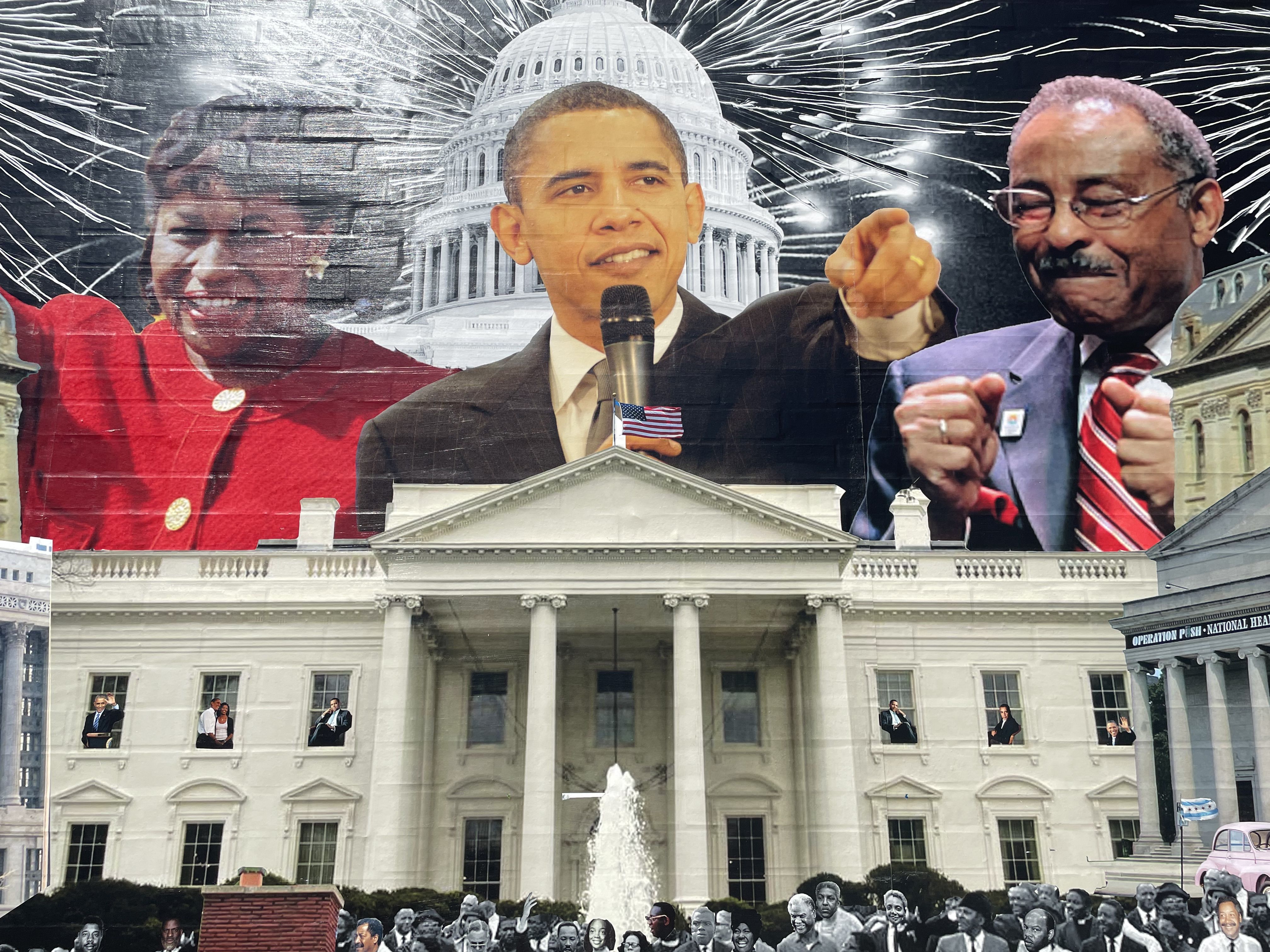 'Three Senators' mural celebrates Illinois' Obama, Braun and Burris — all from the South Side