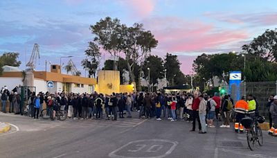 La plantilla de Navantia San Fernando realiza un paro de dos horas como protesta por el convenio