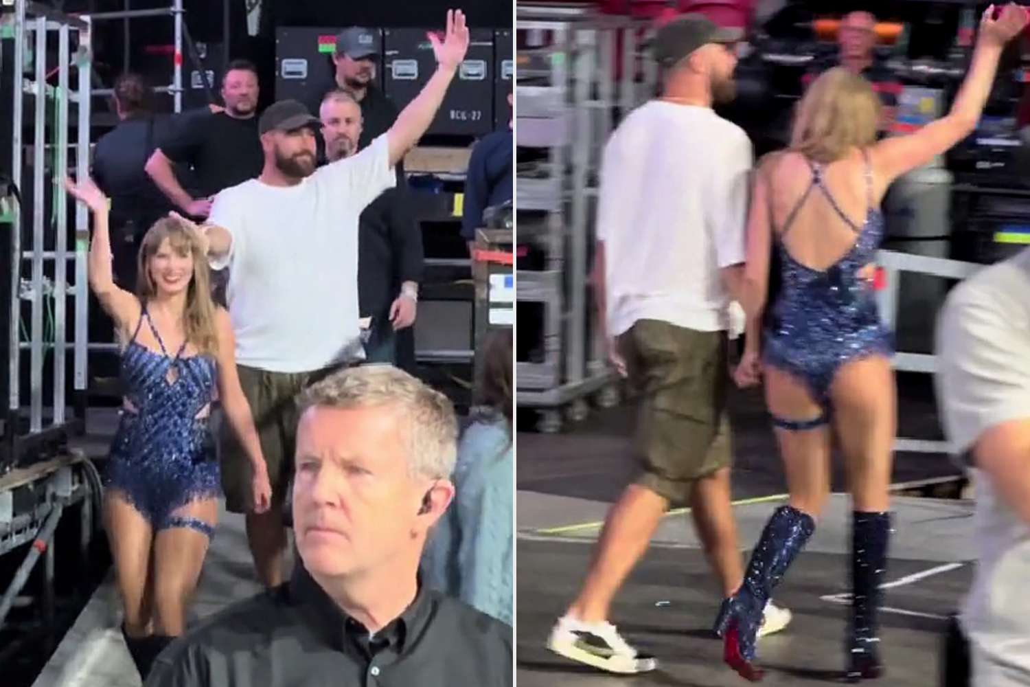 Taylor Swift and Travis Kelce Leave Hand-in-Hand After Her Third Eras Tour Show in Amsterdam: Watch