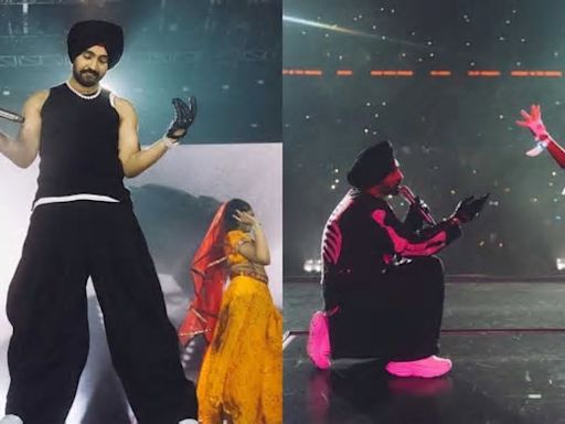 Diljit Dosanjh channels his inner Chamkila at sold-out Vancouver stadium; Neha Dhupia, Rhea Kapoor and others react