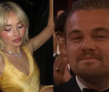 Sabrina Carpenter celebra cumpleaños con pastel y meme de Leonardo DiCaprio