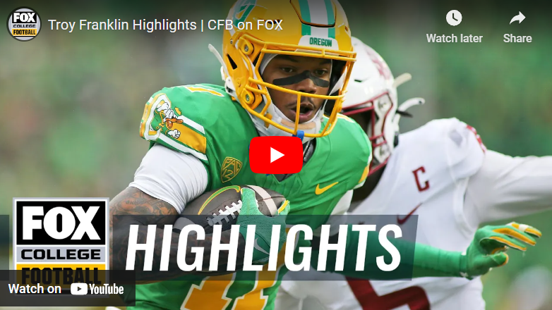 Check out these highlights of Broncos rookie WR Troy Franklin