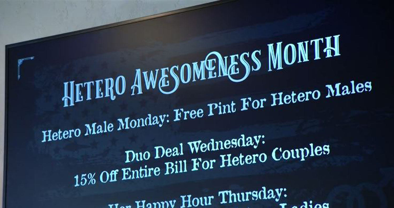 Idaho bar celebrates ‘Heterosexual Awesomeness Month’ in response to Pride Month
