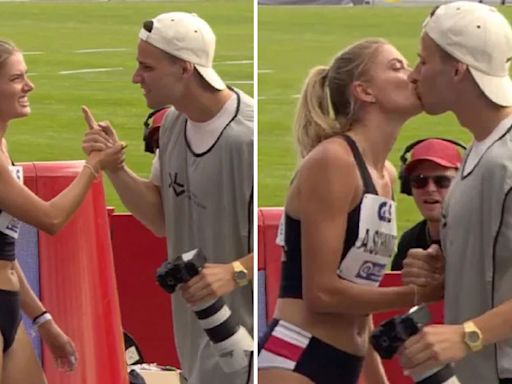 'World's sexiest athlete' stuns fans by kissing secret boyfriend live on TV