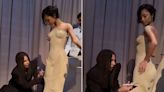 Tyla's Met Gala Gown Designer Cuts Off the Bottom of Her Viral Sand Dress in Epic Video — Watch!