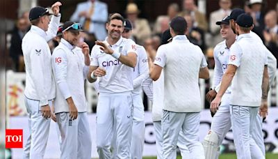 England thrash West Indies by an innings in James Anderson's farewell Test | Cricket News - Times of India