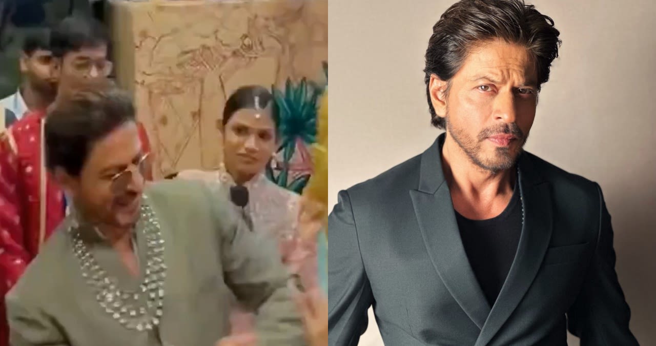 Shah Rukh Khan dancing to Tesher's song 'Young Shahrukh' at Anant Ambani's wedding cannot be missed; Watch