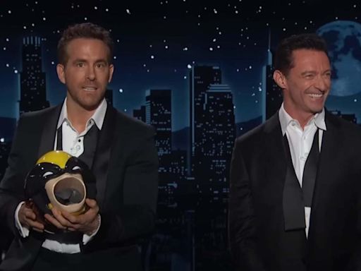 Ryan Reynolds realizes on 'Jimmy Kimmel Live' that 'Deadpool & Wolverine' fans are going to "f***" the popcorn bucket: "That’s a clear invitation"