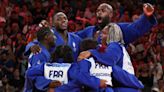 France defends Olympic title in mixed team judo against Japan