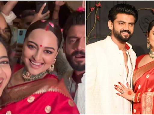 Kajol dances with newlyweds Sonakshi Sinha-Zaheer Iqbal at reception; Yo Yo Honey Singh drops INSIDE video