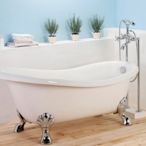 《101衛浴精品》100%台灣製 170cm 雙層 高亮度壓克力 古典浴缸 獨立浴缸【免運費搬上樓】