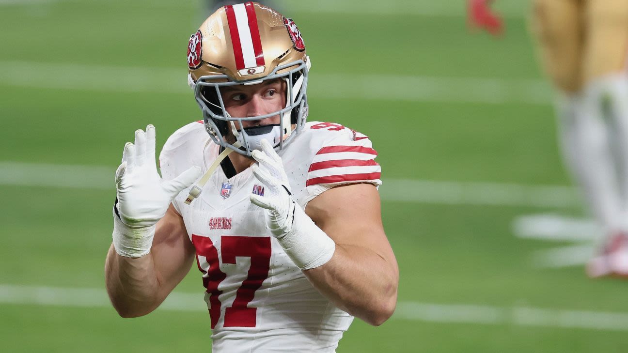 Voluntary OTAs first step in Nick Bosa's quest to recapture Defensive Player of the Year form