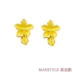 MANSTYLE「情之花」黃金耳環