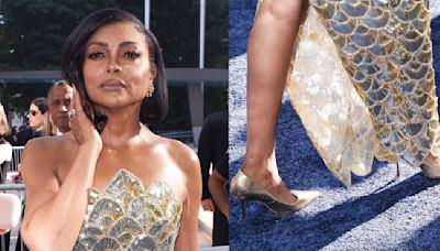 Taraji P. Henson Gleams in Gold Roger Vivier Pumps at Tony Awards 2024