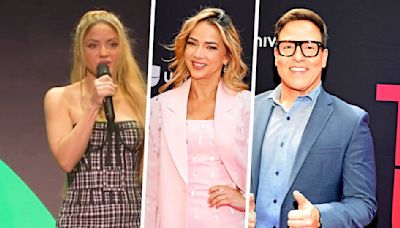 Shakira, Chiquis y más famosos con los conductores de Univision en un gran evento en Nueva York