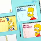 ♀高麗妹♀【預購】韓國 The Simpsons《辛普森家庭》STUDY PLANNER 6個月 讀書計畫.學習手冊