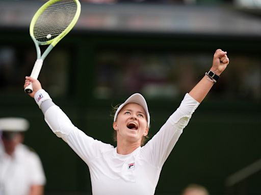 Barbora Krejcikova stuns Elena Rybakina to reach Wimbledon final