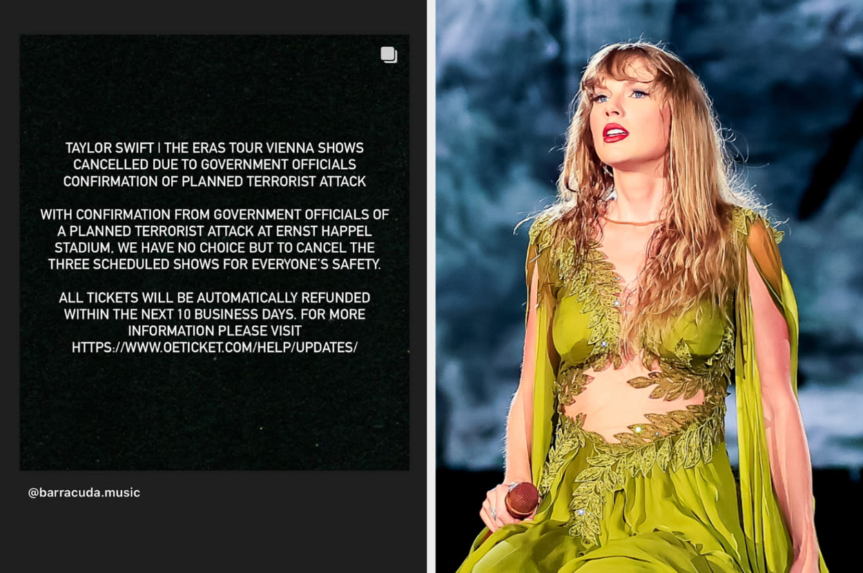 Taylor Swift's Eras Tour Shows In Austria Canceled Due To Government Confirmation Of A Planned Terrorist Attack