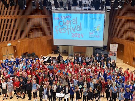 Hundreds of York children take part in major music event