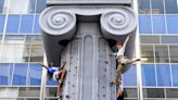 Selfridges Erects a Grecian Column Outside Its London Store as Part of Sportopia Campaign