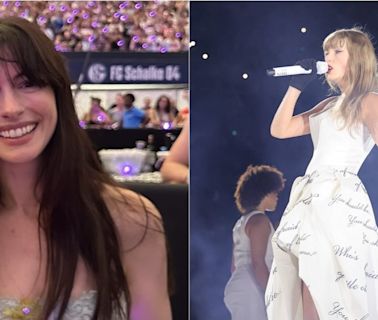 Watch: Anne Hathaway attends 'powerful, fearless' Taylor Swift's Eras Tour in Germany