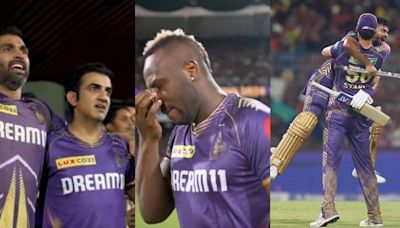 Russell in tears, Starc lifts Shreyas while Gambhir can't stop smiling as KKR stars show raw emotions after IPL win