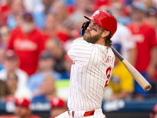 Harper and Schwarber return from injured list to start Phillies' series opener against Dodgers