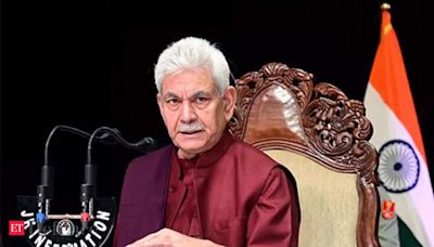 Pak trying to disturb peace in Jammu, every drop of blood will be avenged: Guv Manoj Sinha - The Economic Times