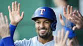 Rangers' Marcus Semien Crushes a Home Run Off First Pitch vs. A's