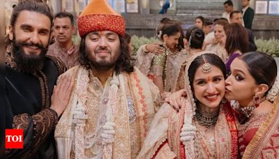 ... Merchant and Ranveer Singh holds Anant Ambani close in UNSEEN photo from the dreamy wedding - See inside | Hindi Movie News - Times of India