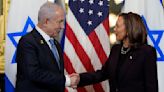 Kamala Harris says ‘I will not be silent’ on suffering in Gaza after Netanyahu talks