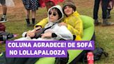 Lollapalooza 2024: público leva sofá inflável para curtir festival e revela truque