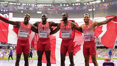 2024 Olympics: Canadians rejoice after De Grasse leads men's 4x100m relay team to shocking gold medal, as they silence Team USA, Noah Lyles