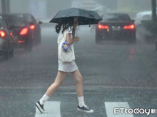 快訊／雨彈南移 台中東勢區一級淹水警戒