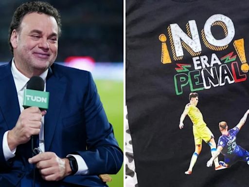 David Faitelson hace enfurecer a los americanistas tras regalar playeras con la leyenda ‘No era penal’