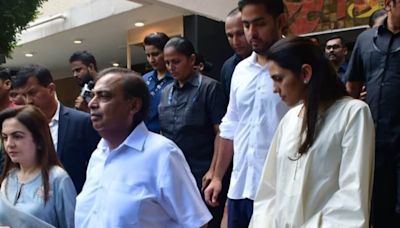 Nita and Mukesh Ambani pay last respects to Ratan Tata, meet Noel Tata, N Chandrasekaran