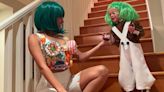 Vanessa Morgan Transforms Into Candy-Loving Oompa Loompa with Son River for Halloween